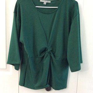 Marc New York Green Blouse with pull in front Size M
